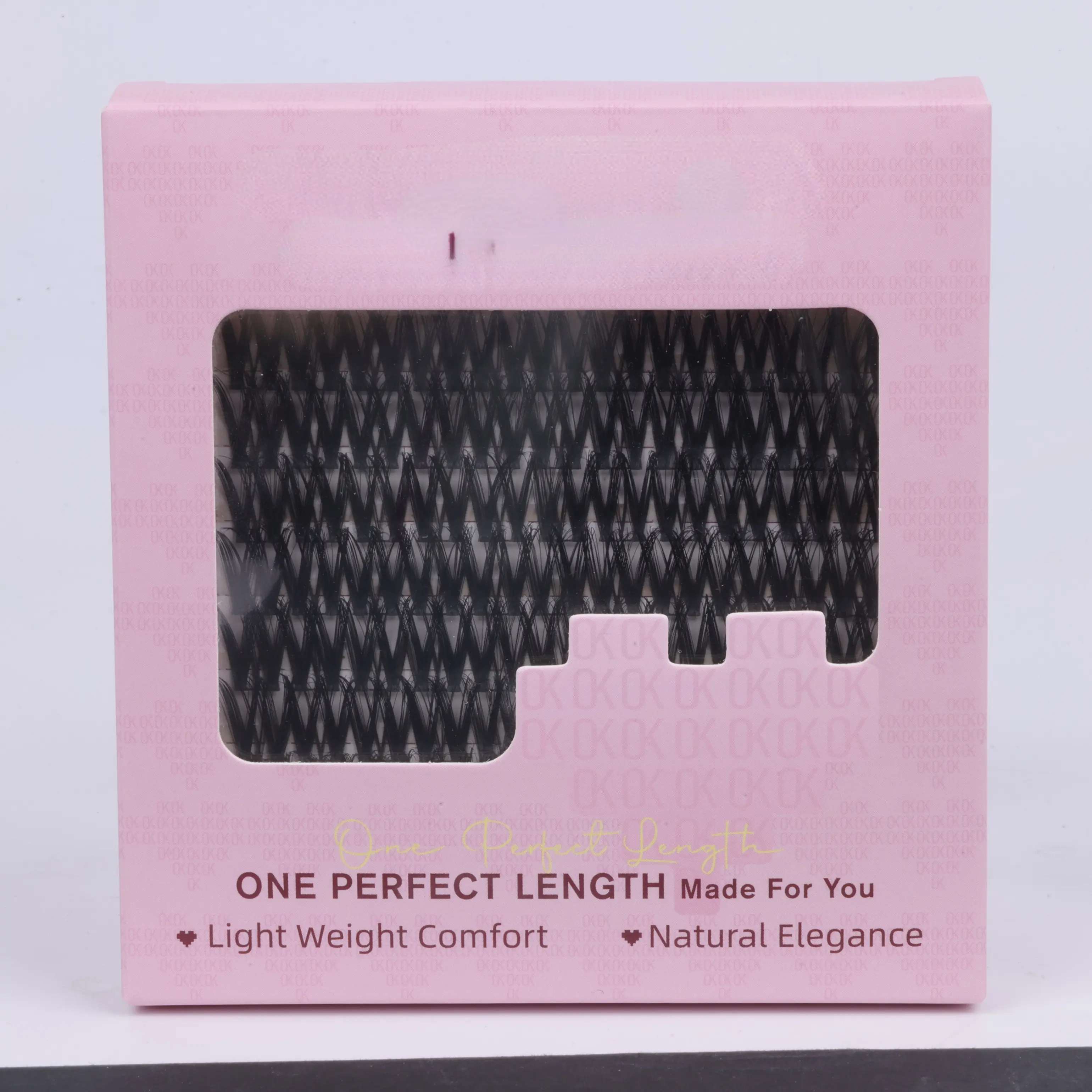 Fluffy Wispy Lash Clusters – Voluminous CD Curl Individual Extensions with Invisible Band