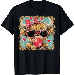 Playful & Quirky Statement Top - Featuring a Stylish Cow with Attitude for a Fun, Casual Look,Casual daily wear suitable for both men and women. Sporty casual style. Suitable for all seasons.