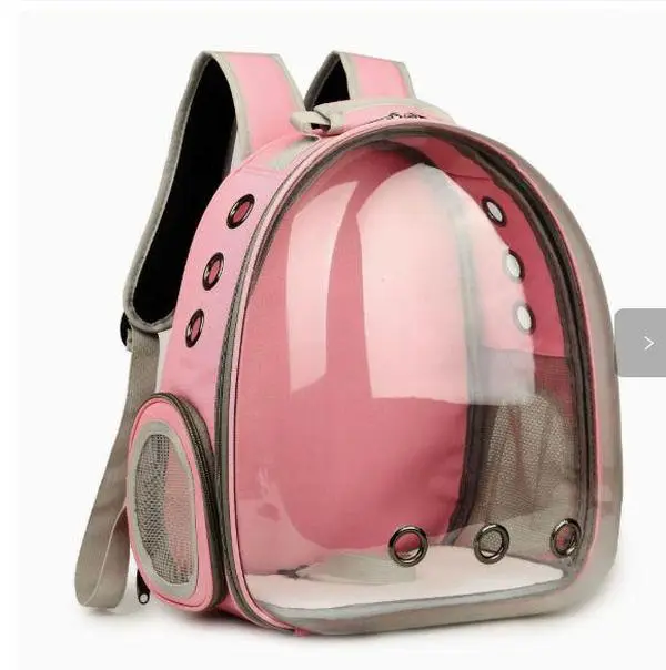 Pet Carrier Bag, Fully Transparent Cabin Spacecraft Backpack with Wide View, Breathable Holes, Shoulder Straps for Outdoor Portable Use, Portable Park Walks, Wide And Comfortable View