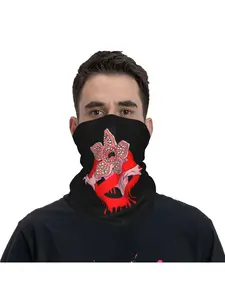 1PC Demorgon Strangers Monsters Blood Bandana Mask Neck Gaiter Motorcycle Club Face Scarf Multi-use Balaclava Cycling Unisex Adult Winter