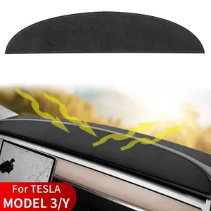Motorbymotor Dash Cover Dashboard Carpet Covers Mat for Tesla Model Y 3 2017-2024
