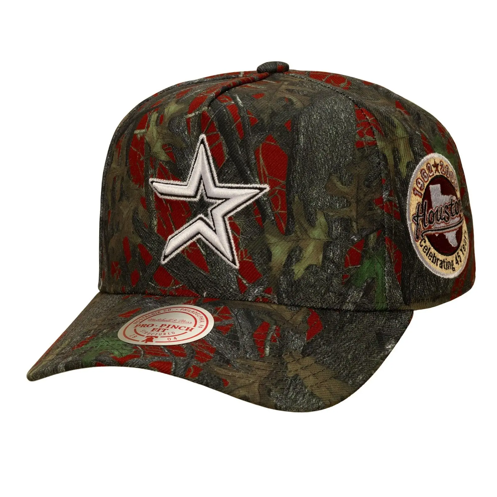 Houston Astros Orange Cooperstown Quiet Blaze Pro Pinch Snapback Hat MLB Throwback Cap Adjustable Fan Gear Mitchell & Ness