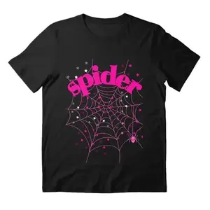 Pink spIder web  - Spider web T-Shirt - Unisex Streetwear Sport Style, Vintage Baseball Shirt, Gift for Women, Gift for Men