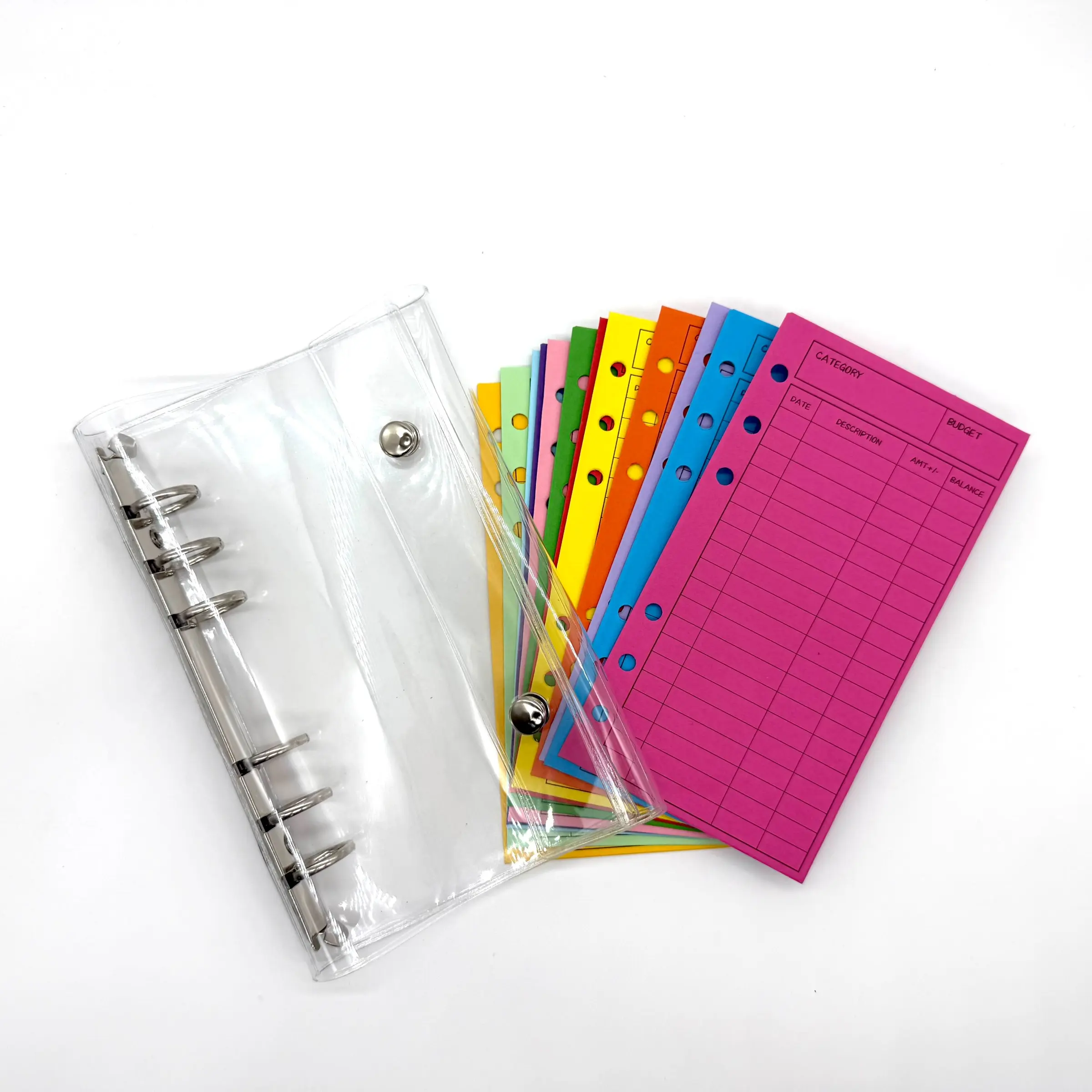 12 Color Cash Envelope Budgeting Kit - Reusable & Durable Money Envelopes for Categorized Household Expenses, Weekly Tracking | Perfect for Families, Couples, Personal Finance Enthusiasts Using the Cash Envelope Method, Cash Envelope System