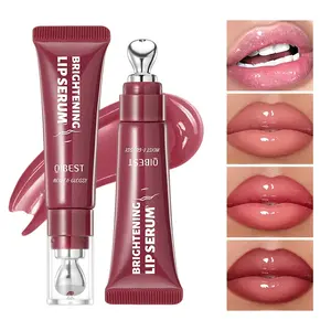 Qibest Lip Balm Essence, Plumping Lip Gloss for Women, Moisturizing Natural Lip Honey, Hydrating Lip Color, Daily Use, Suitable for All Occasions