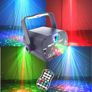 Party lights, DJ disco lights, LED strobe lights, projectors, stage projection lights, with remote control sound activation, suitable for family living rooms, party rooms, clubs, karaoke, KTV, bars, dance, holiday festivals, atmosphere lights