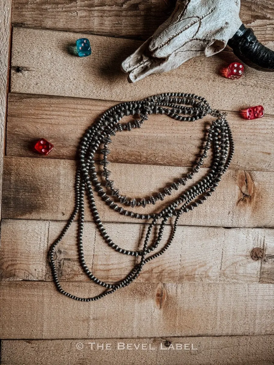 Western Pearl Multi-Layered Necklace