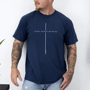 The Way The Truth The Life, John, Faith, Christian, Jesus, Gospel, Religious Tshirt, Comfort Colors Tshirt, Men's Tee