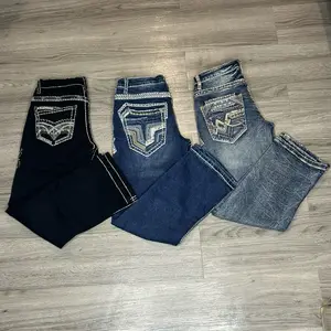 K Western Blue  Denim Jeans