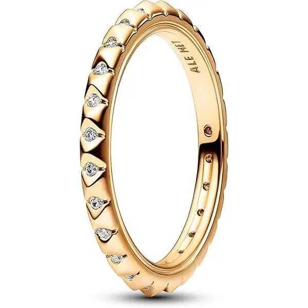 Pandora ME Pyramids Ring 14k Gold-Plated Women's Jewelry Size 54 162800C01-54