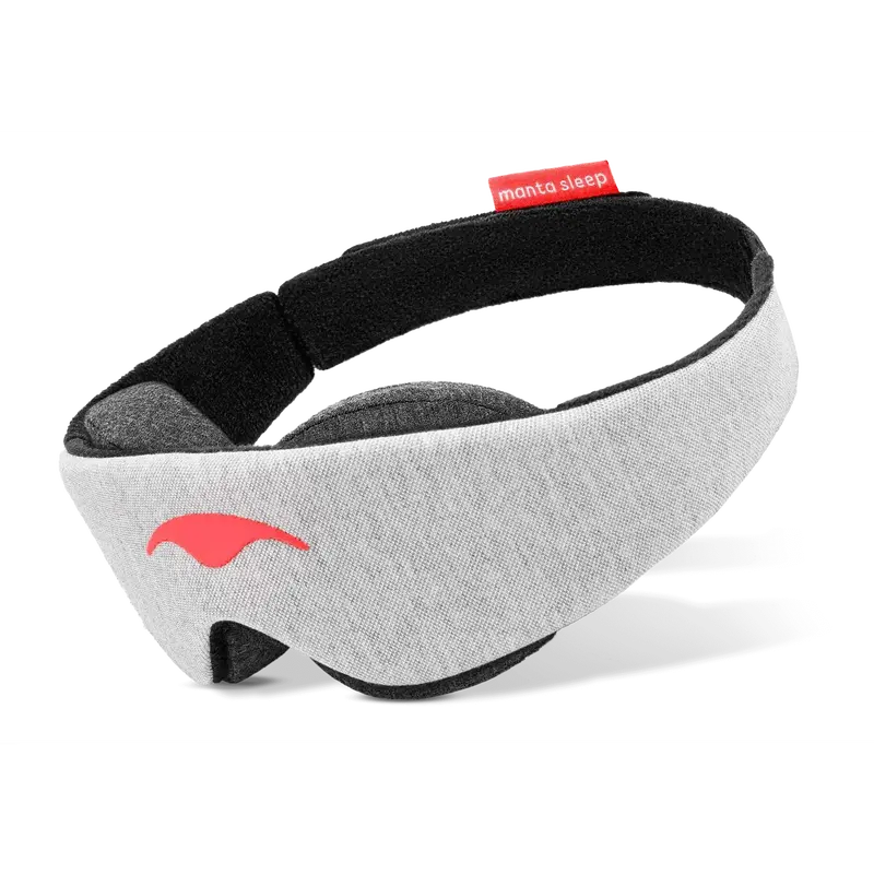 Manta Sleep Eyemask - 100% Blackout Eyemasks for Sleeping, Unisex Plain Solid Casual Face Covering Accessory, Infinitely Adjustable Strap, No Lash & Lid Pressure, Soft Breathable Durable Materials, Personalized Fit Travel Aid