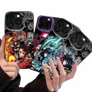 Demon Slayer Cartoon Anime Frosted Case Compatible with iPhone 11, 12, 13, 14, 15, 16, 17 – check our available sizes