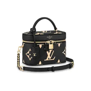Louis Vuitton Vanity Monogram-Embossed Leather Cosmetic Bag for Women – Black, Crossbody and Shoulder Carry