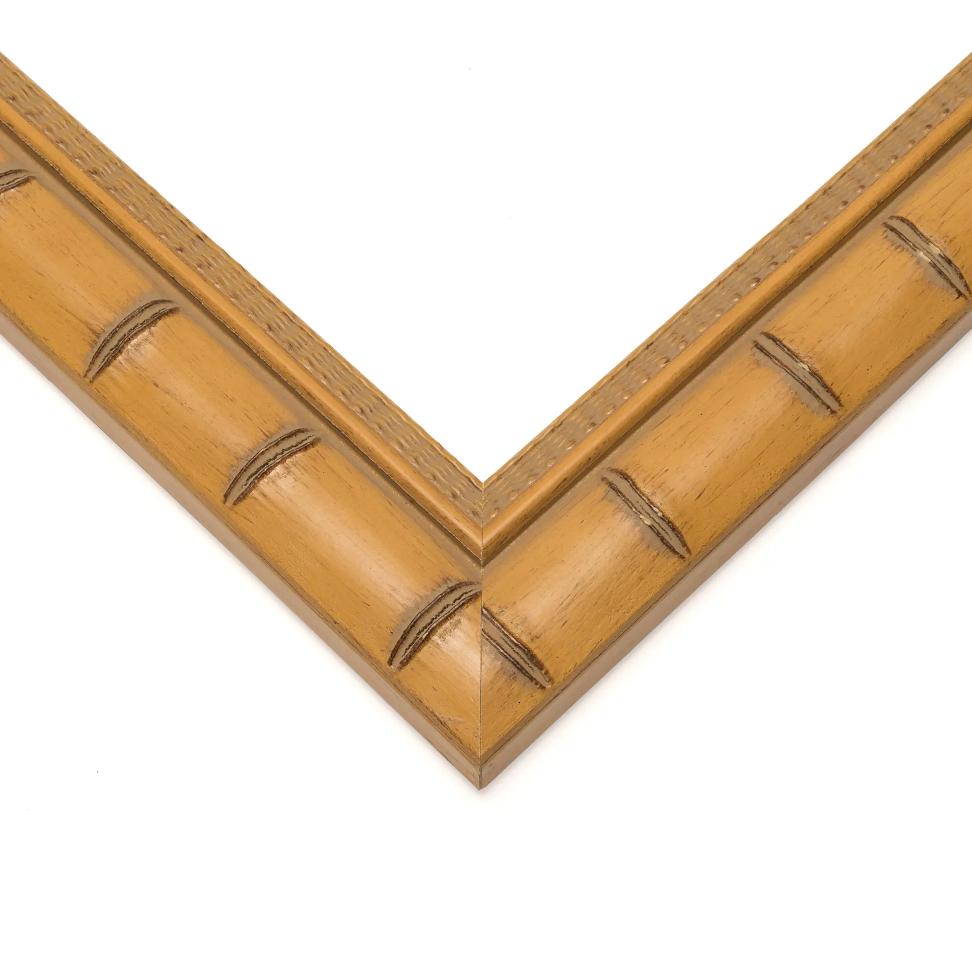 13x17 Natural Modern Bamboo Picture Frame - UV Acrylic, Foam Board Backing, Hanging Hardware