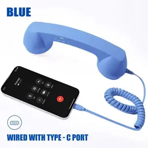 Retro Cute Telephone Handset  - Fun Call Experience, Radiation Reduction, Comfortable Speaking Feel