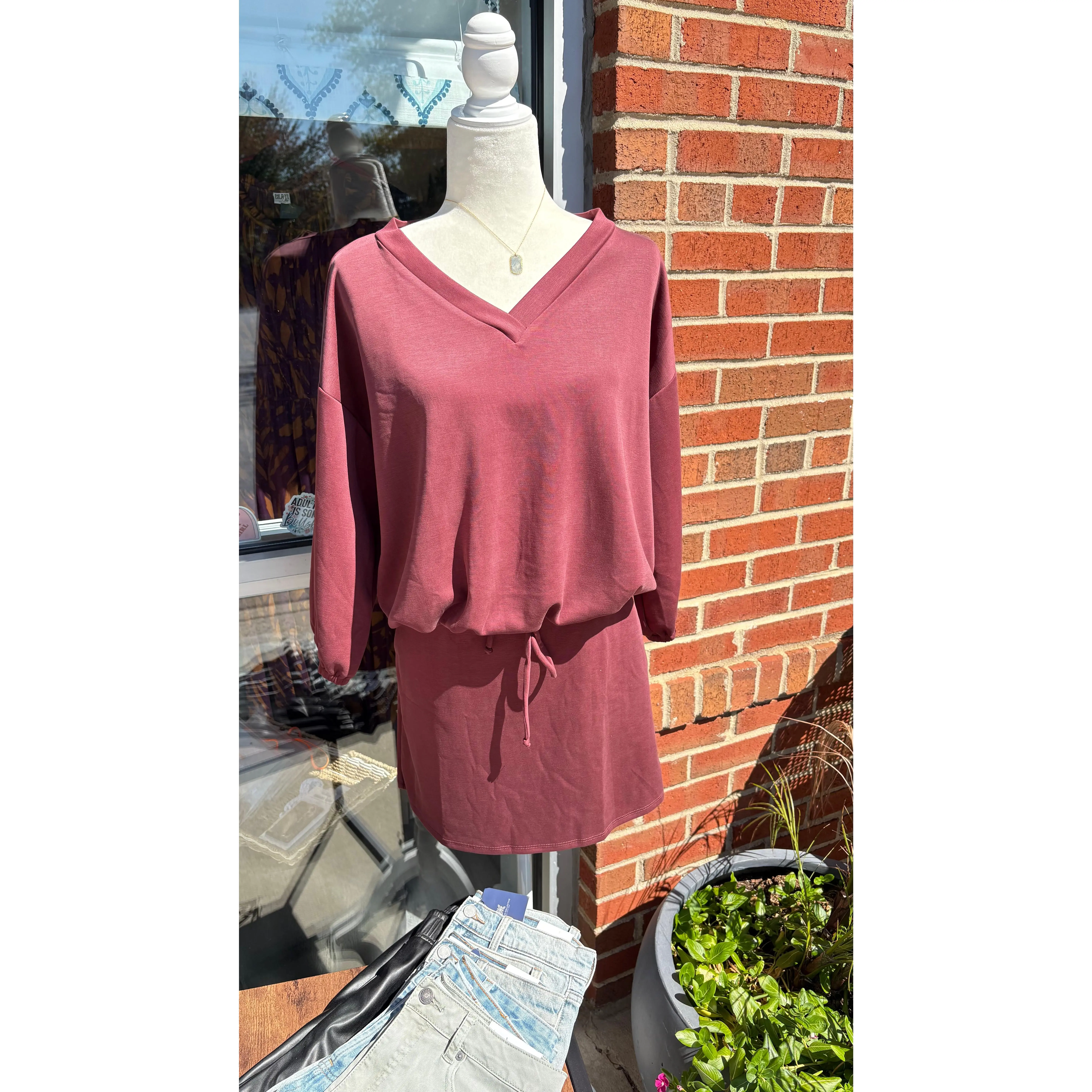 Rust Jersey Skirt