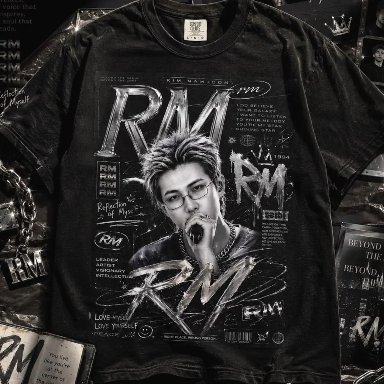 Comfort Colors Namjoon RM shirt,Namjoon shirt,namjoon t shirt,Korean Pop Aesthetic Streetwear,Idol Graphic Namjoon shirt,kim namjoon shirt 064 S53