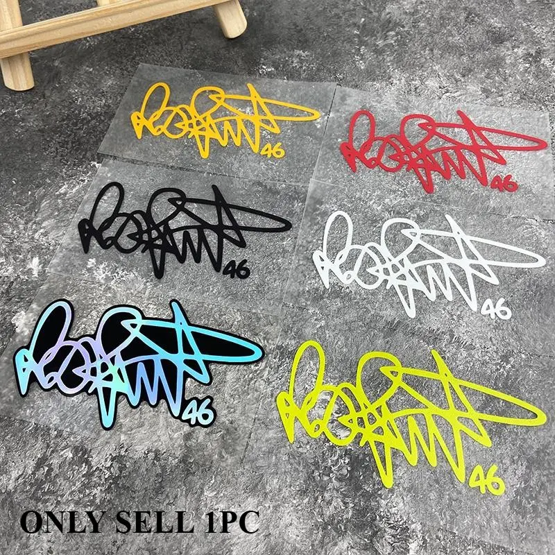 1PC Graffiti Signature Racing 46 Cool Sticker Decals - For motorcycles, car bodies, backpacks. Full of racing graffiti vibe, add personalized logo. A favorite decor for racing lovers! Sticker For Cars Car Stickers Graphic Decal