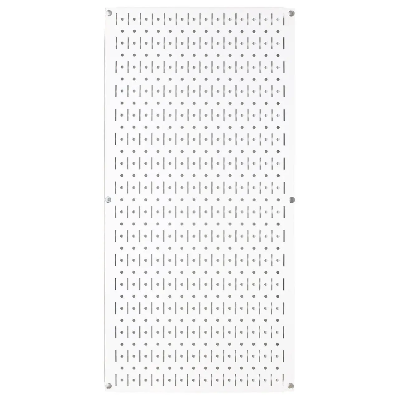 White Pegboard - 32in x 16in - metal - easy install