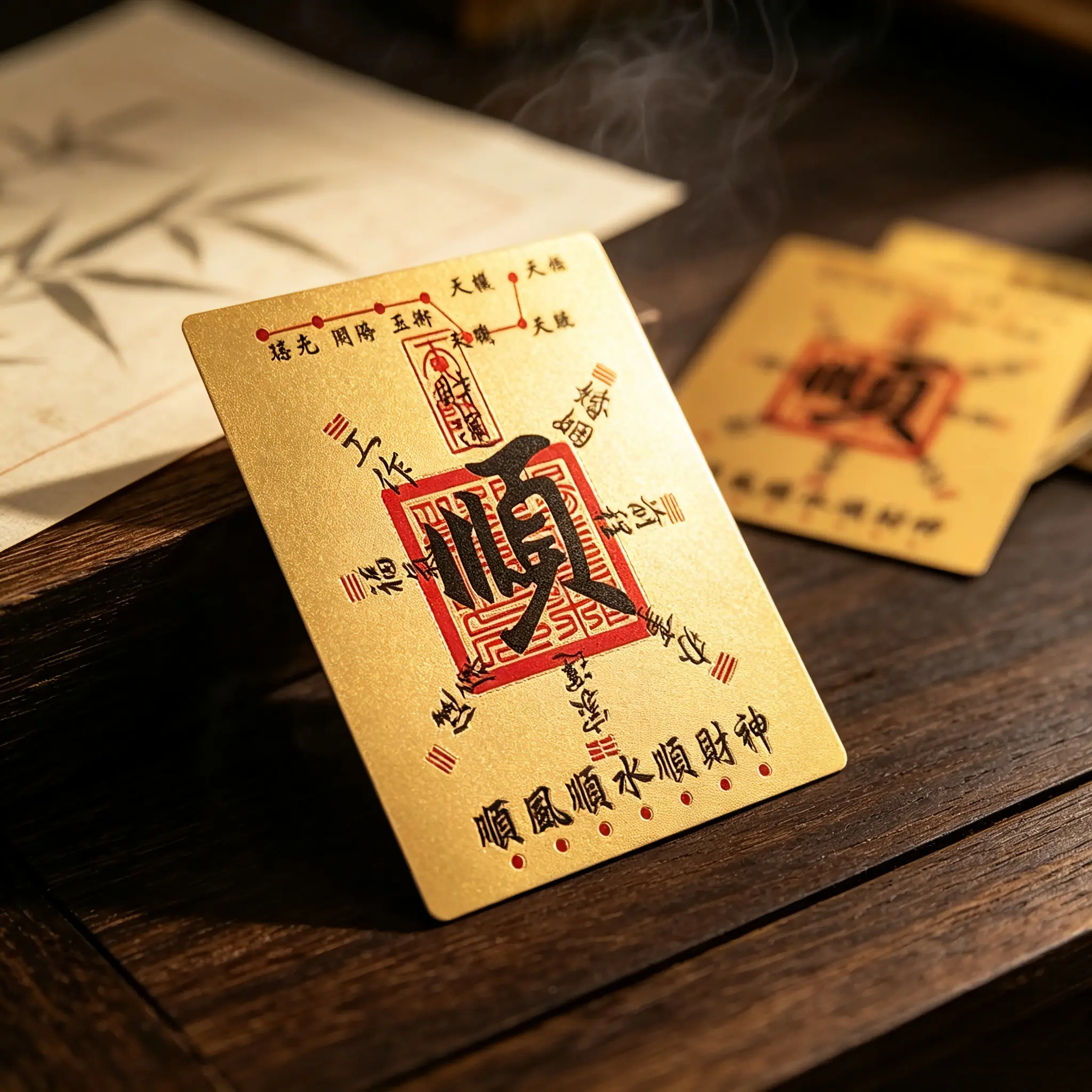 Taoist "Shun" Energy Amulet Sticker, Decorative Multitool Accessory for Hand Tools, Decor Craft Self Adhesive Decal