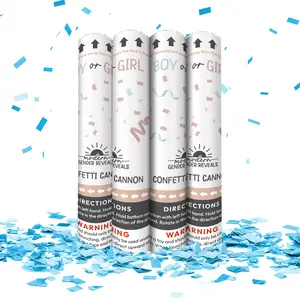 12" Confetti Cannon in Blue (Set of 4)