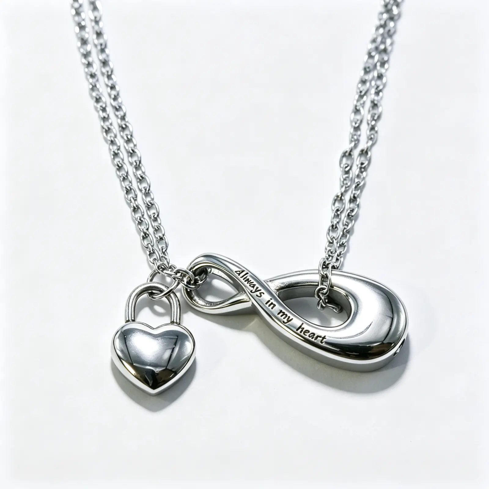 Heart Infinity Openable Stainless Steel Urn Ash Pendant Necklace, DIY Memorial Gift That Holds Ashes