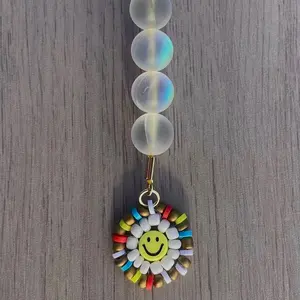 Boho Smiley Keychain