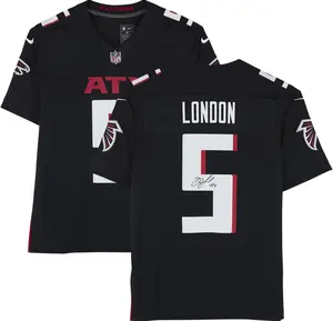 Drake London Atlanta Falcons Autographed Nike Black Vapor Fuse Limited Jersey - Fanatics Authentic Certified