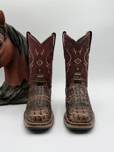 Work Boots-Brown Leather Design Steel Toe