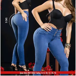 REF: 1892 L&L Jeans Colombiano - Women's Slim Fit Jeans, High Waist, Denim Material.