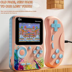 Hongic Game Console 500 in 1, Retro Handheld Gaming Console, 2.4 Inch Screen, 1020mah Battery, 500 Classic Games, Plug and Play, 4 Colors, Rechargeable Portable Console