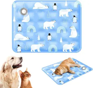 120*70cm Dog Cooling Mat, 2026 New Summer Pet Mats, Portable Pet Cooling Pad for Travel, Washable Gel Coolings Mat for Dogs and Cats Indoor Outdoor, Reusable Chill Pad Suitable for All Pets