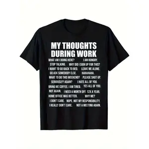 Unisex 100% Cotton Loose-Fit Casual T-Shirt, Workplace Humor & Funny Office Slogans, Ideal Colleague Gift