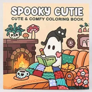 Cute Monster Coloring Book for Adults and Kids, Simple Designs, Patterns, Unisex, Mood Calming, Stress Relief, Relaxing Coloring Pages, Perfect Gift for Christmas, Halloween, Back-To-School