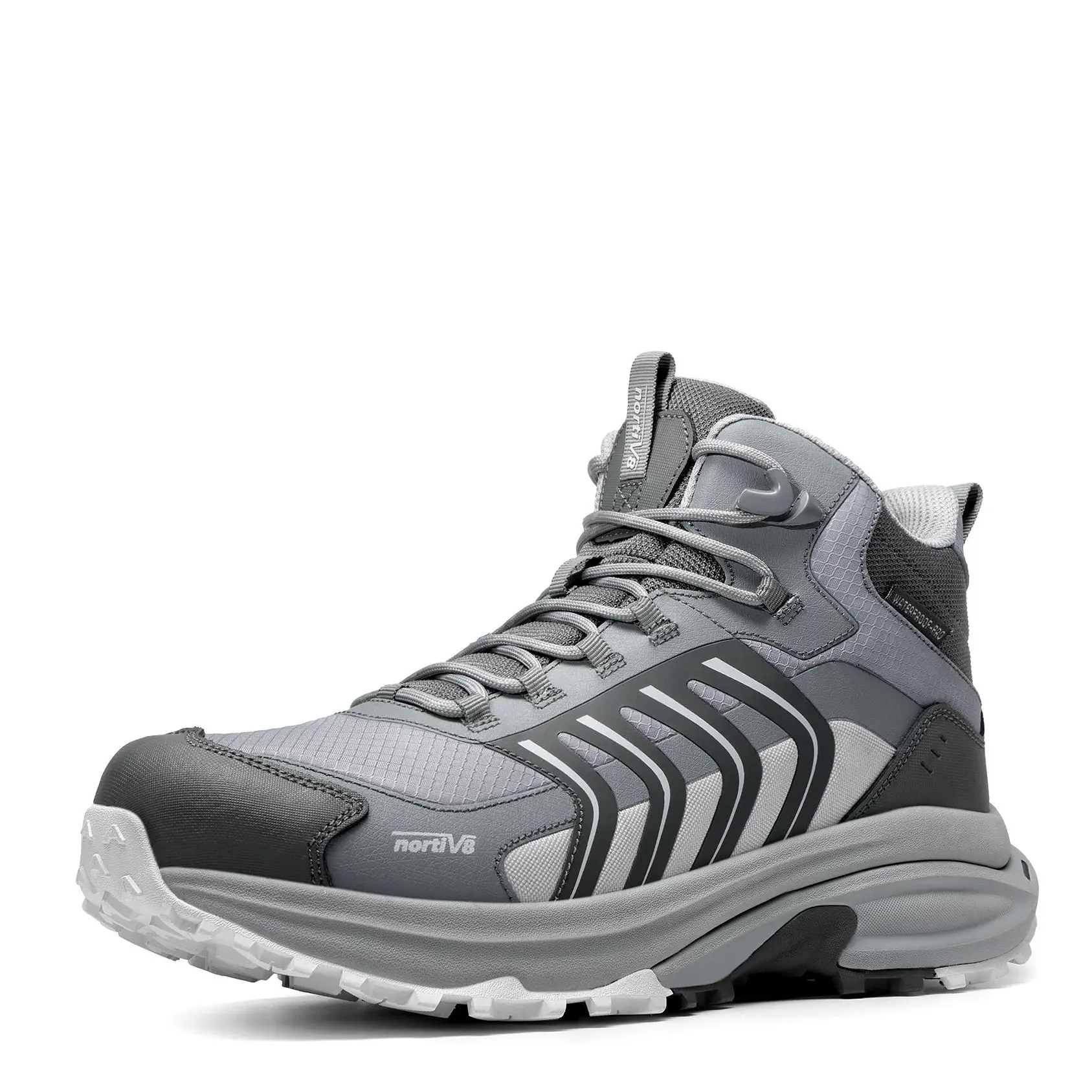 【SummerFinds】NORTIV 8 Men's Waterproof PRO Hiking Boots - Lightweight, All-Day Comfort Outdoor Trekking Shoes for Camping, Climbing - Armadillo FieldLite tiktokshopspringglowup,summerwins