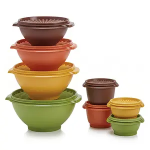 Tupperware 80th Anniversary Edition Classic Servalier Bowls Set of 8 bowls and 8 seals