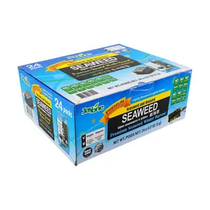 JAYONE Korean Roasted Seaweed Snacks, Low Sodium, 24 Packs (120g) - Savory Gim for Healthy Snacking