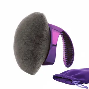 Charcoal-Infused Kabuki Brush for Self Tanner, Body Foundation & Bronzer – XL Body Makeup Applicator for Legs & Arms | Flawless, Streak-Free Airbrushed Finish