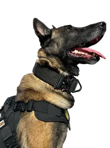 ArmoPet Tactical Dog Collar with Heavy-Duty Handle and Adjustable Fit