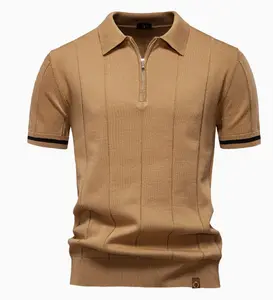 Summer Men's Knit  Polo Shirt