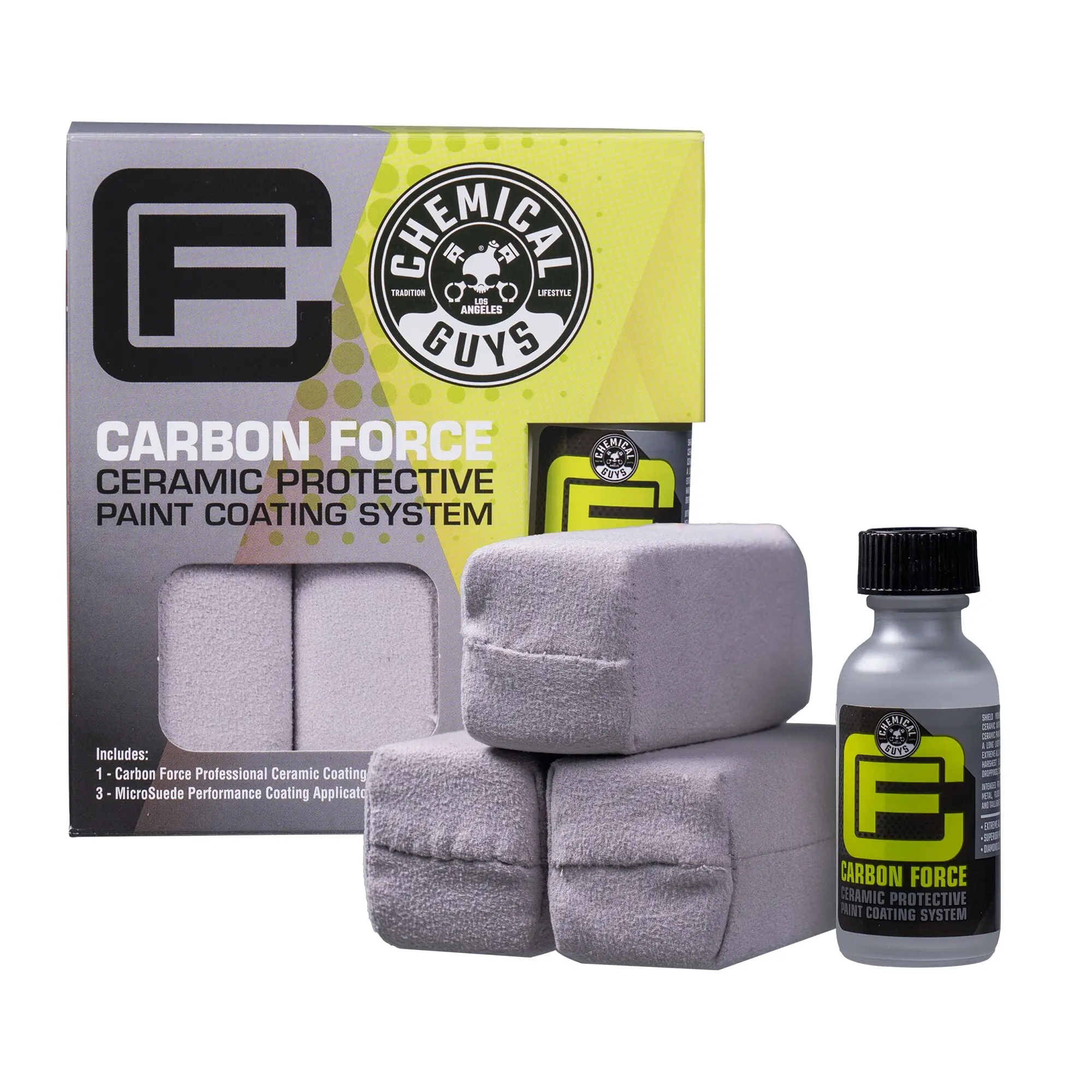 Chemical Guys Carbon Force Ceramic Protective Paint Coating System - Car Detailing, Semi Permanent Coating Polishing & Waxing Kits, Surface Cleaner, Environmental Protection Auto Accessories