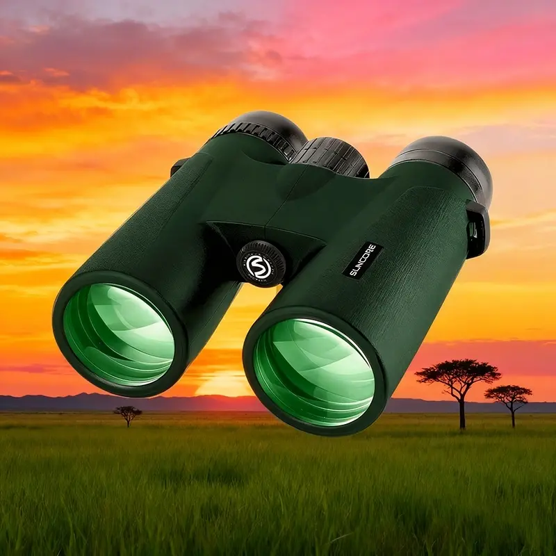 10x42 HD Powerful High Power Binoculars for Adults, FMC Multi-Coated Lens, Rubber Armored, Rugged Construction, Center Focus System - Ideal for Bird Watching, Travel, Stargazing, Concerts & Outdoor Sports