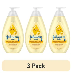 Johnson'S Tear-Free Head-To-Toe Baby Body Wash & Shampoo, with Plant-Based Glycerin, 27.1 FL OZ (PACK OF 3) Johnson & Johnson
