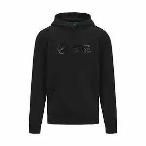 Mercedes Benz AMG Petronas F1 Unisex Stealth Large Logo Hoodie -Black