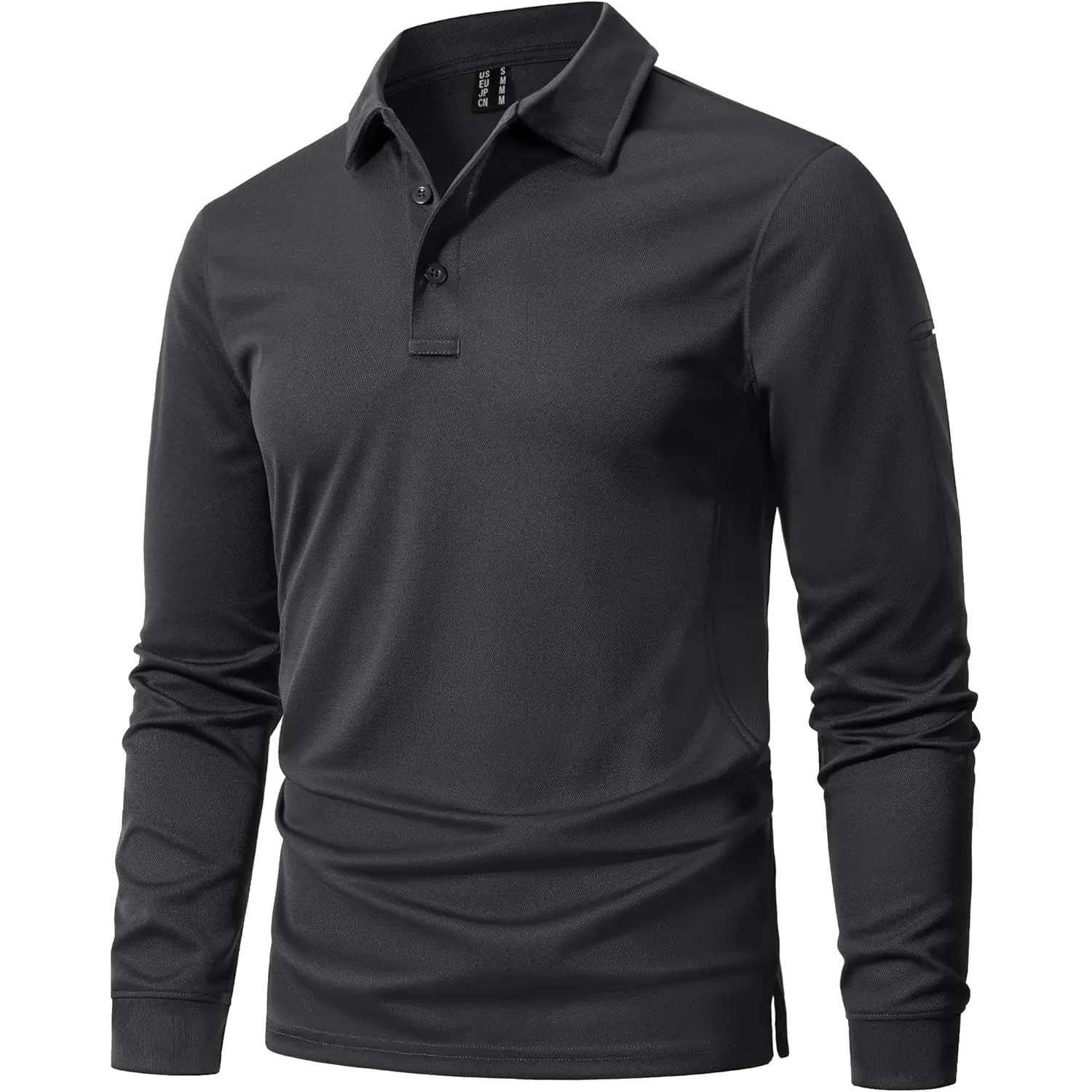 Men's Polo Shirts Long Sleeve Quick Dry Performance Shirt Military Tactical Army Combat Polo Shirts