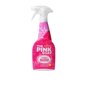 THE PINK STUFF Oxi Fabric Stain Remover 16.9 fl. oz. Pre-Treat Stain Spray, Safe for Colors Stain Remover, Vegan Stain Remover, Rhubarb Scent Laundry, Natural Stain Remover, Oxi Stain Remover Spray.