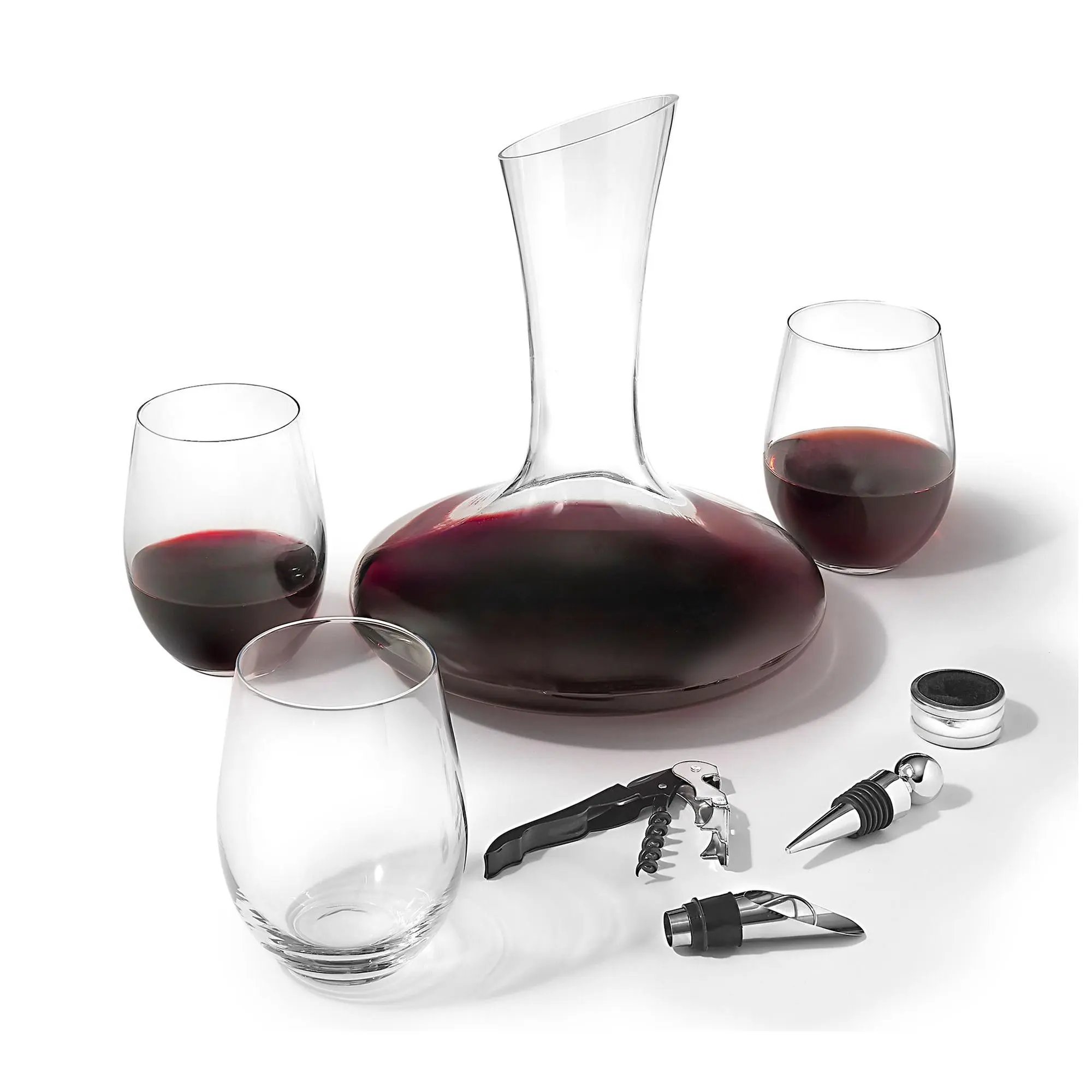 Godinger Monterey 9 Piece Wine Decanter Set Godinger Monterey 9 Piece Wine Decanter Set