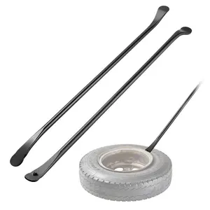 Summervibes VEVOR Tire Bars, 2 PCS 38.2 Inch Tire Mount and Demount Iron, Heavy Duty Alloy Steel Mounting Tools, Professional Changing Removal Tools for Truck, Semi Truck, Off-Road Vehicle, Light-Duty Van, Black