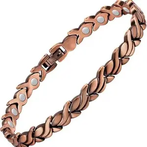 Magnetic Copper Anklets for Women Copper Ankle Bracelet for Women 99.99% Pure Copper with Magnets for Feet & Ankles (X Shape) Fashionable Jewelry Trendy Fashionable Accessories SpringStatements