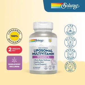 Solaray Liposomal Multivitamin for Women – High Absorption Women’s Daily Vitamin Supplement for Energy, Immunity & Wellness